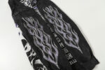 H9109#洗水做旧黑色/洗水中国红  I  P73
