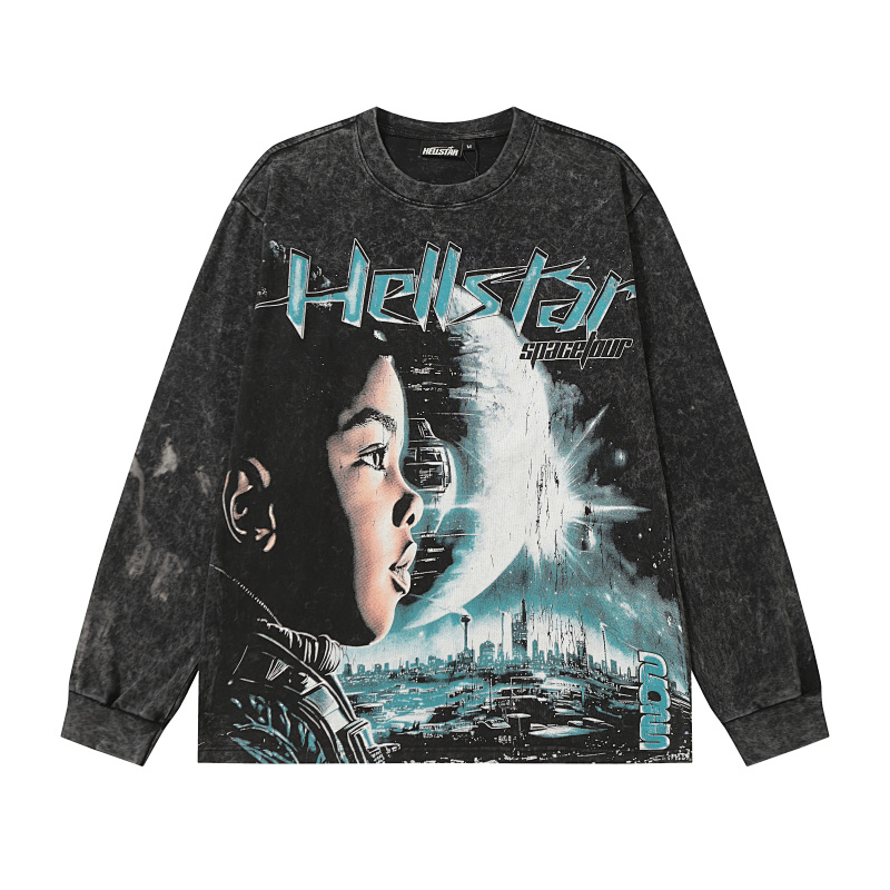 H9108#洗水做旧黑色