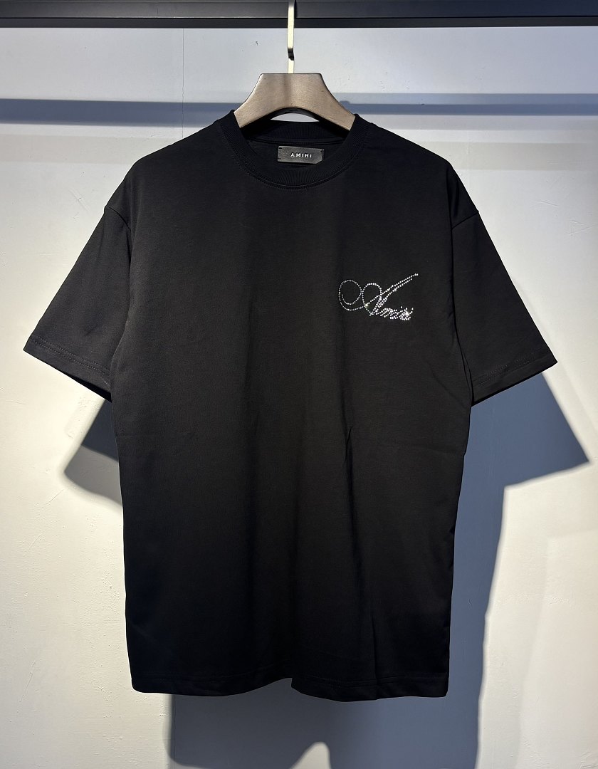 777款P55 原创首发 高品水钻石 面料260克双纱字母 白色 黑色 S M L XL