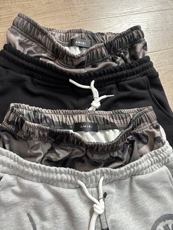 3001款p75 假拼接2条毛圈裤子 灰色  黑色S M L XL