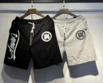 3001款p75 假拼接2条毛圈裤子 灰色  黑色S M L XL