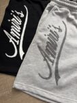 3001款p75 假拼接2条毛圈裤子 灰色  黑色S M L XL