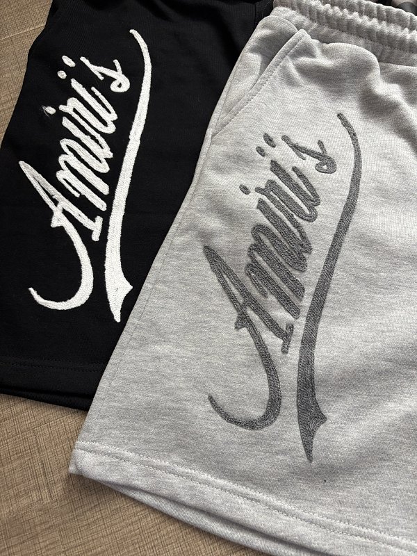 3001款p75 假拼接2条毛圈裤子 灰色  黑色S M L XL