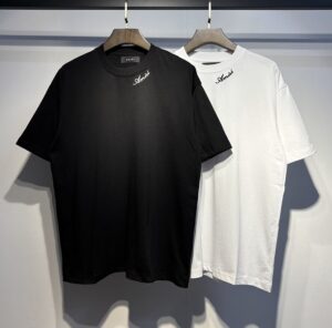 772款P51 面料260克双纱刺绣字母 白色 黑色 S M L XL