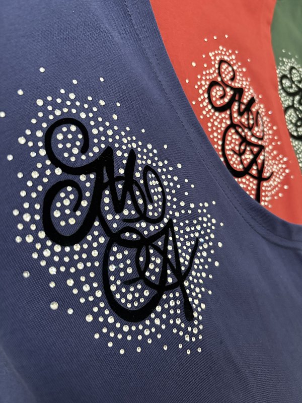 背心P51 amiri烫钻 S M  L  XL