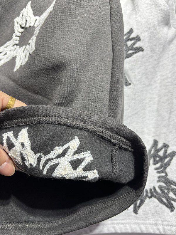 5306款P76  预告 拼接假2条加绒短裤 S M L  XL