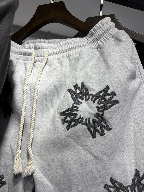 5306款P76  预告 拼接假2条加绒短裤 S M L  XL