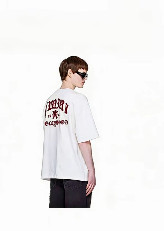 766款P48 面料260克双纱字母 白色 黑色 S M L XL