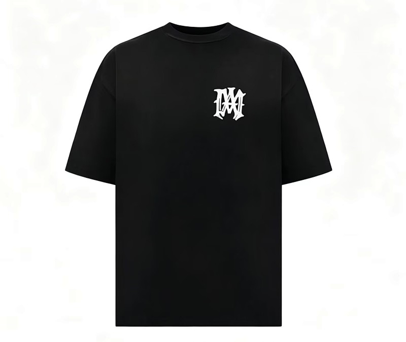 766款P48 面料260克双纱字母 白色 黑色 S M L XL