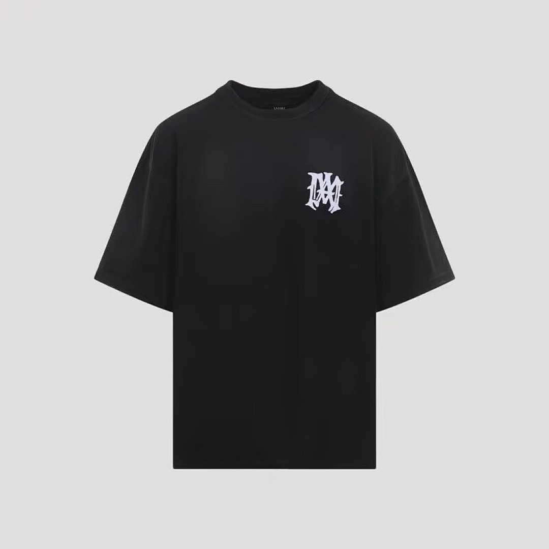 766款P48 面料260克双纱字母 白色 黑色 S M L XL