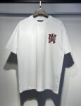 766款P48 面料260克双纱字母 白色 黑色 S M L XL