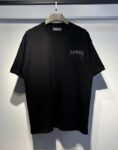 765款P55 面料260克双纱烫闪银粒字母 黑色 白色 S M L XL