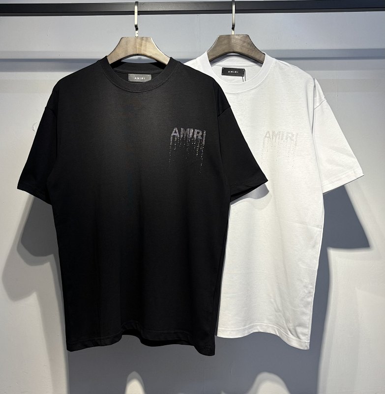 765款P55 面料260克双纱烫闪银粒字母 黑色 白色 S M L XL
