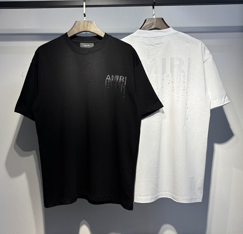 765款P55 面料260克双纱烫闪银粒字母 黑色 白色 S M L XL