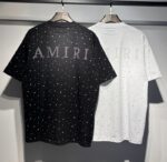 764款P55 面料260克双纱烫闪银粒字母 黑色 白色 S M L XL
