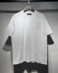 764款P55 面料260克双纱烫闪银粒字母 黑色 白色 S M L XL
