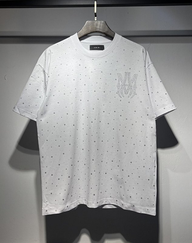 764款P55 面料260克双纱烫闪银粒字母 黑色 白色 S M L XL