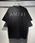 764款P55 面料260克双纱烫闪银粒字母 黑色 白色 S M L XL
