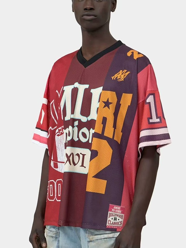 5016款P57 网料篮球V领 黑色 红色 S   M  L  XL