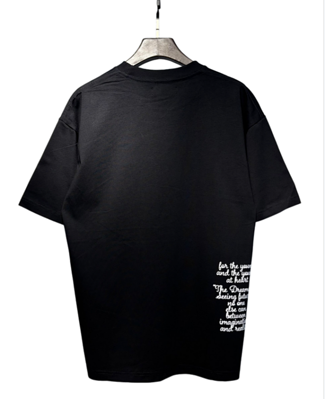 758款P52 面料260克双纱字母  黑色 S M L XL