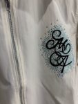 新款 P69元 尼龙双拉链烫钻衬衣 M L XL XXL 黑色 米色