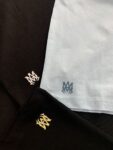 709款P50 面料260克双纱 发泡印花黑印杏 蓝色 黑印黑S M L XL