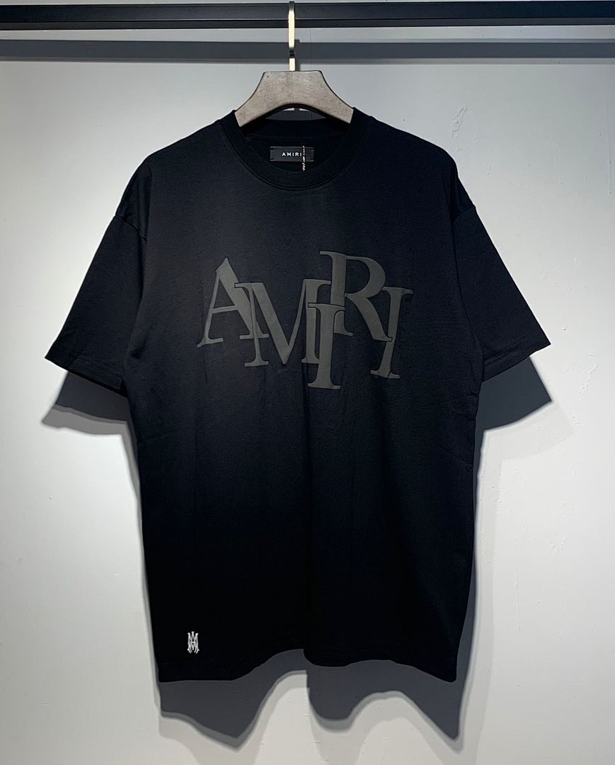 709款P50 面料260克双纱 发泡印花黑印杏 蓝色 黑印黑S M L XL