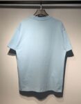 709款P50 面料260克双纱 发泡印花黑印杏 蓝色 黑印黑S M L XL