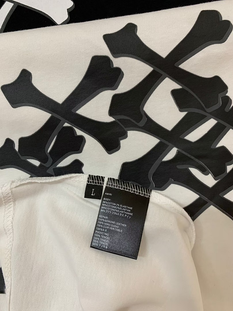 711款P50 面料260克双纱骷髅头 黑色 白色S M L XL