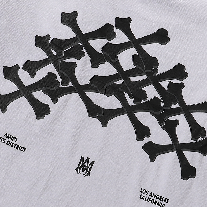 711款P50 面料260克双纱骷髅头 黑色 白色S M L XL