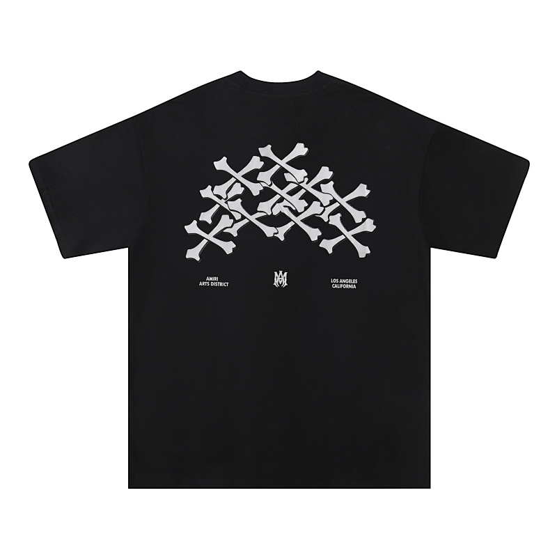 711款P50 面料260克双纱骷髅头 黑色 白色S M L XL