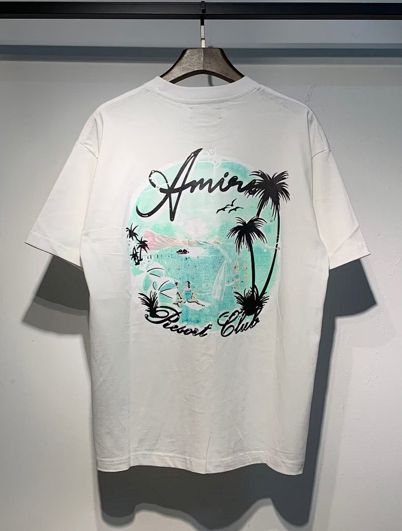 712款P50 面料260克双纱椰树款 黑色 白色S M L XL
