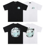 712款P50 面料260克双纱椰树款 黑色 白色S M L XL