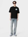 712款P50 面料260克双纱椰树款 黑色 白色S M L XL