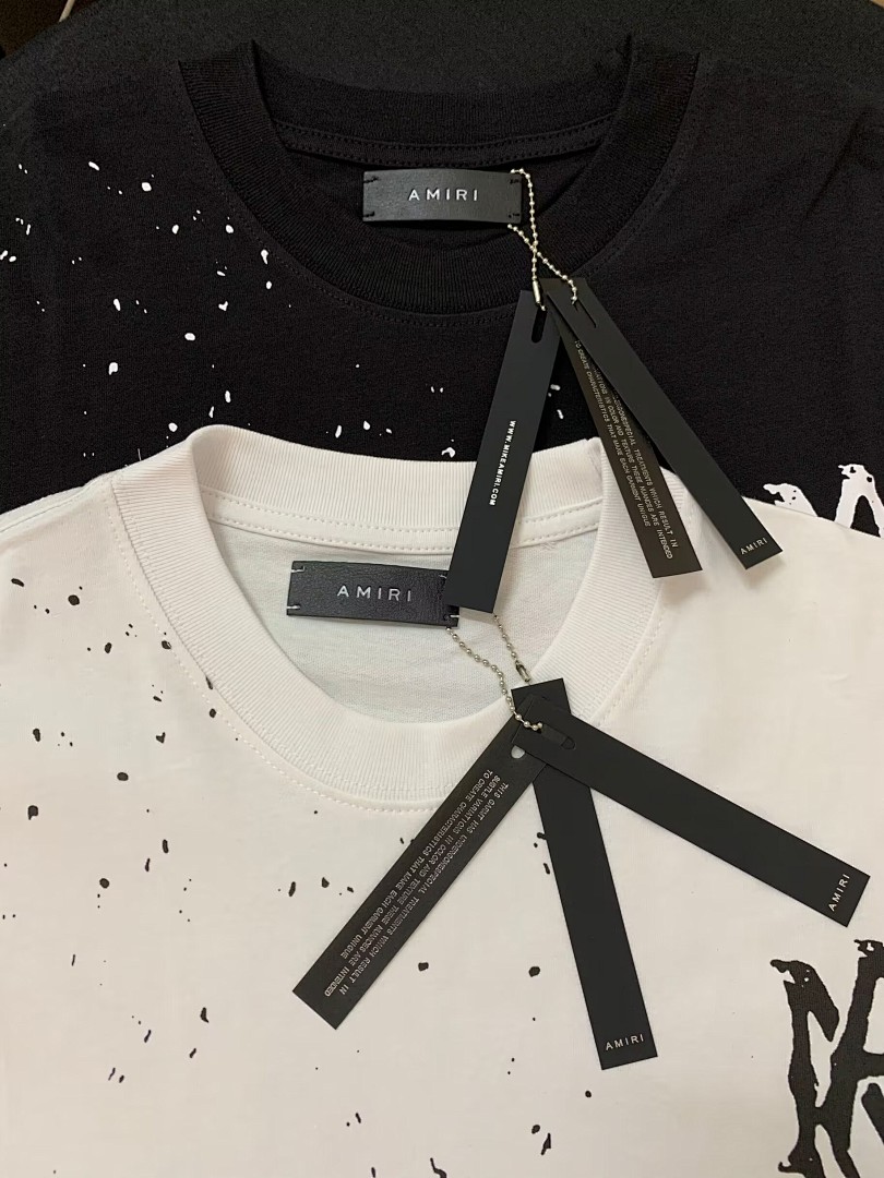 713款P53 面料260克双纱泼墨款 黑色 白色S M L XL