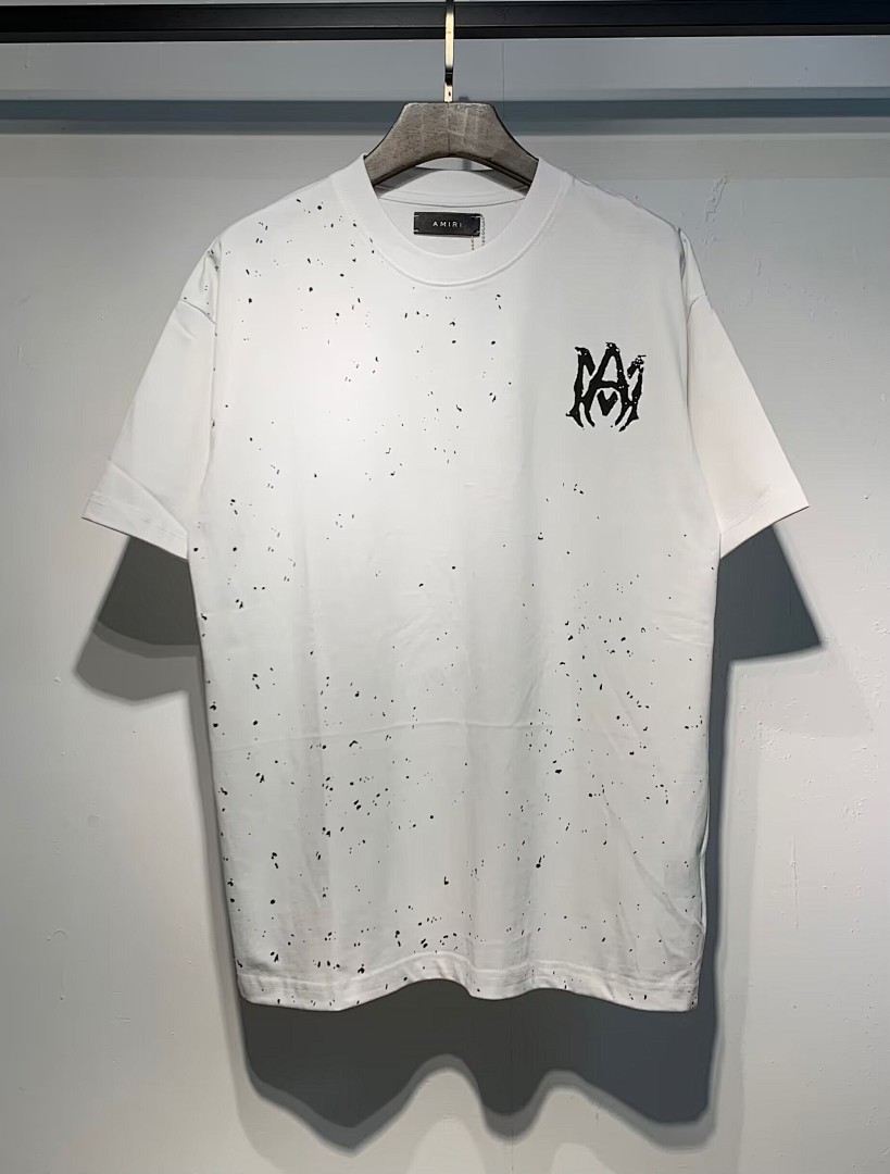 713款P53 面料260克双纱泼墨款 黑色 白色S M L XL