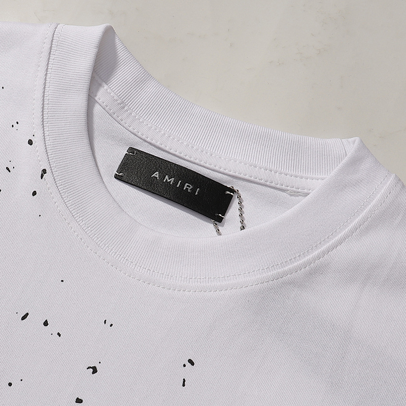 713款P53 面料260克双纱泼墨款 黑色 白色S M L XL