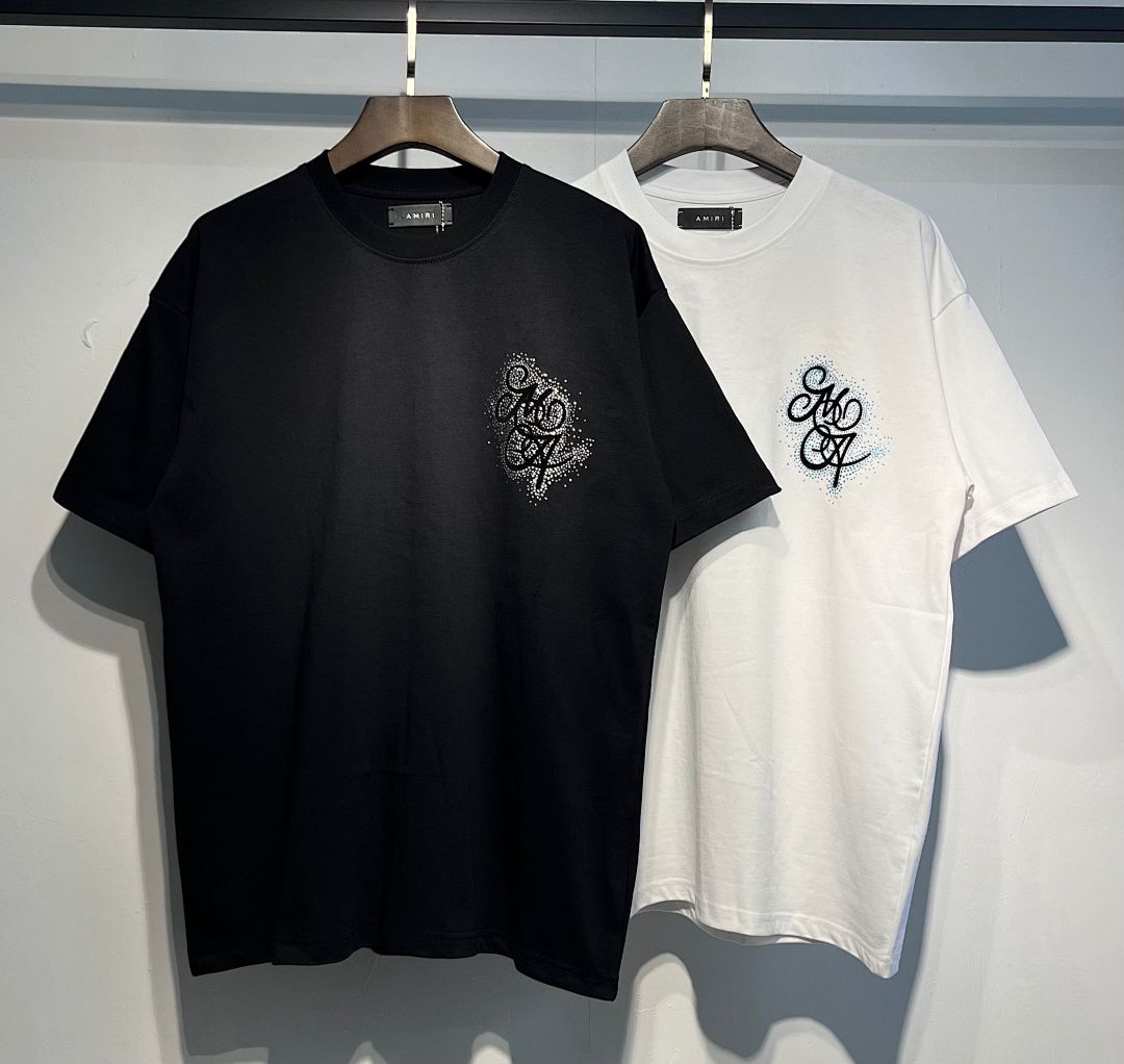 715款P53 面料260克双纱植绒字母 黑色 白色S M L XL