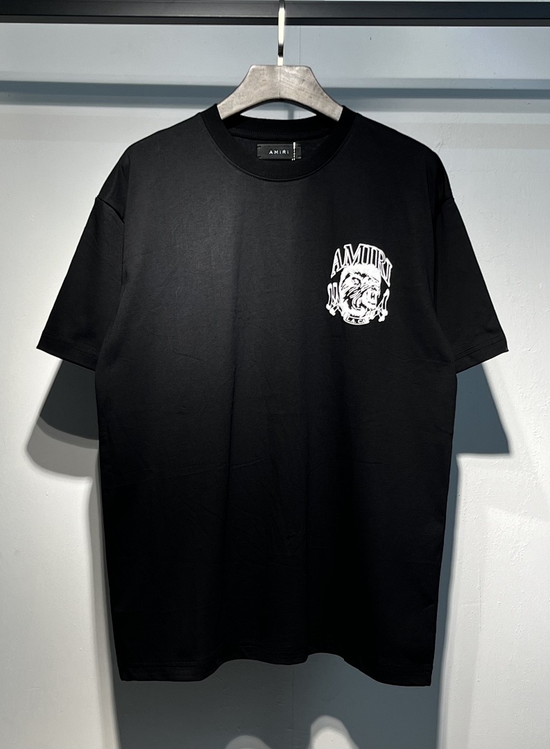 716款P50 面料260克双纱发泡狮子头字母 黑色 白色S M L XL
