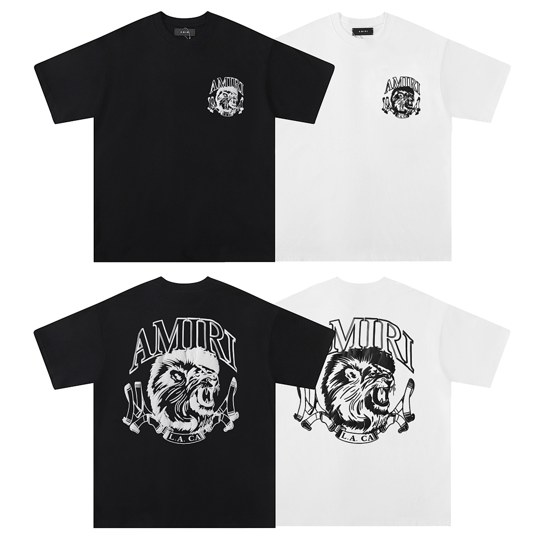 716款P50 面料260克双纱发泡狮子头字母 黑色 白色S M L XL