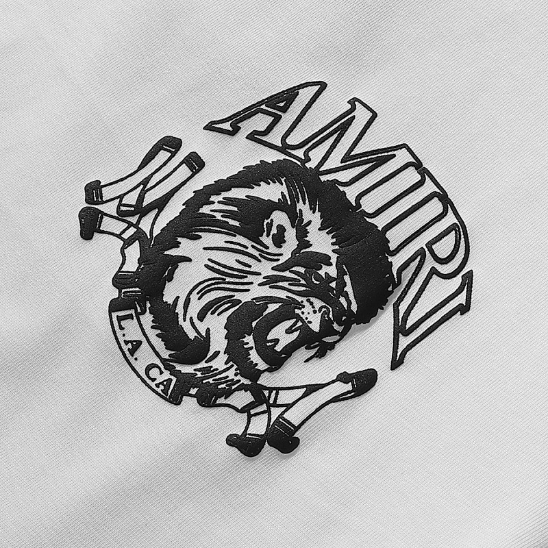 716款P50 面料260克双纱发泡狮子头字母 黑色 白色S M L XL
