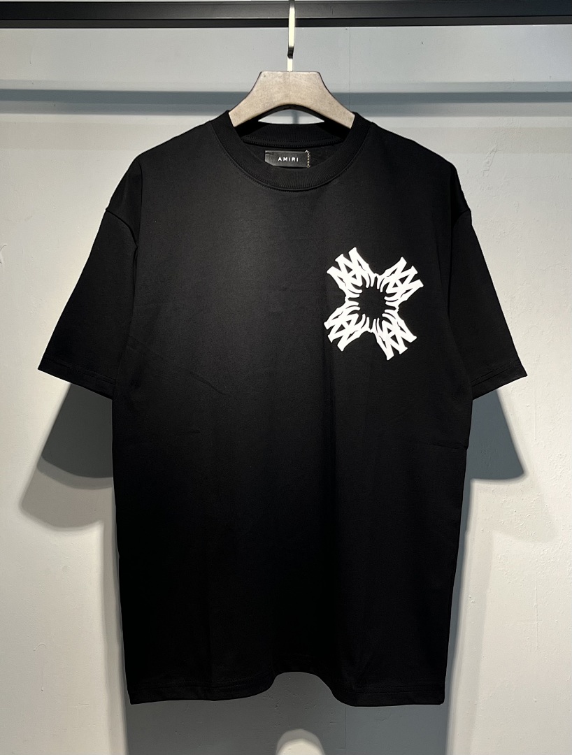 717款P47 面料260克双纱字母 黑色 白色S M L XL