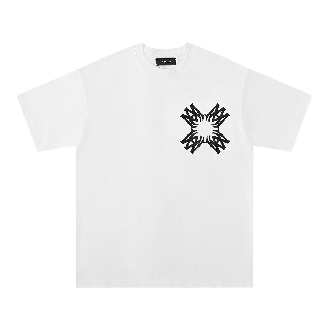 717款P47 面料260克双纱字母 黑色 白色S M L XL