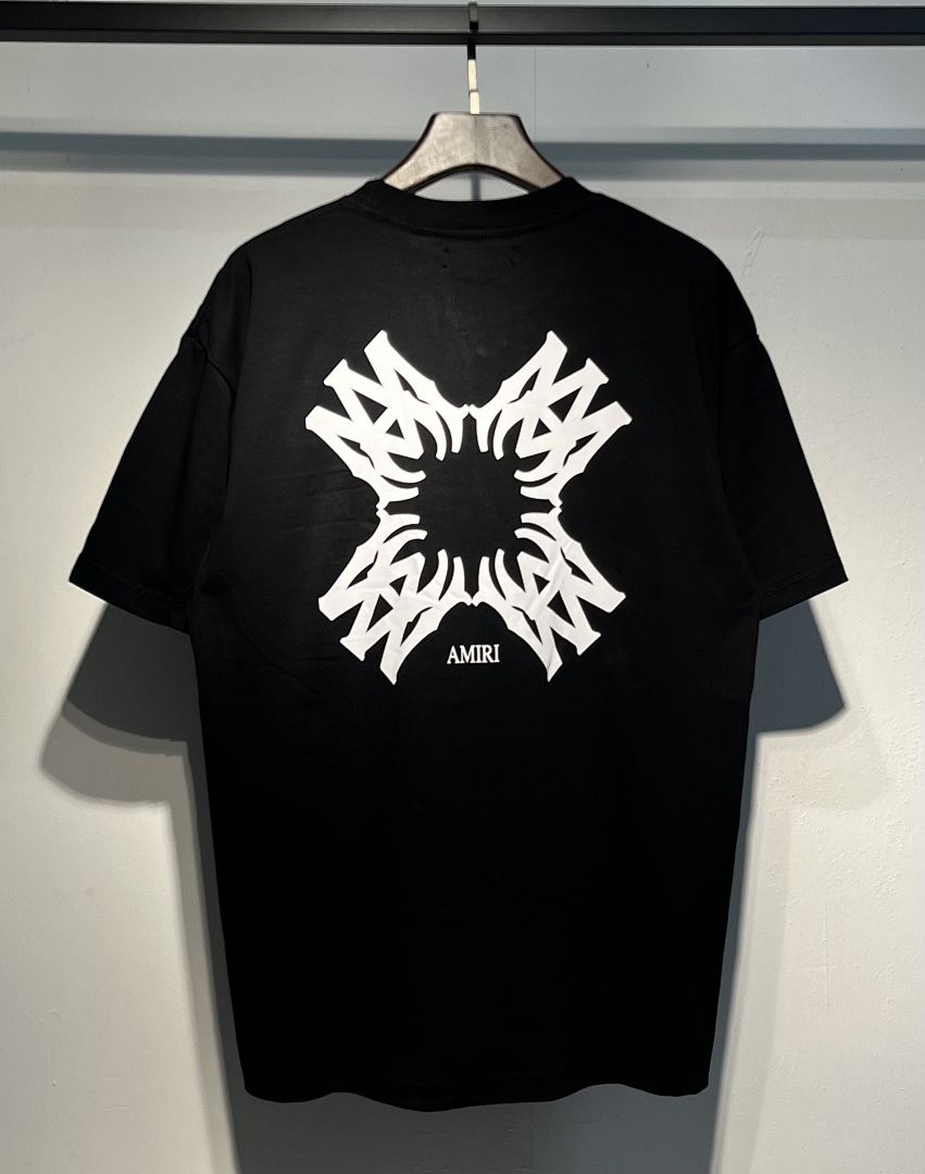 717款P47 面料260克双纱字母 黑色 白色S M L XL