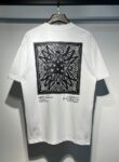 718款P50 面料260克双纱字母腰果花 黑色 白色S M L XL