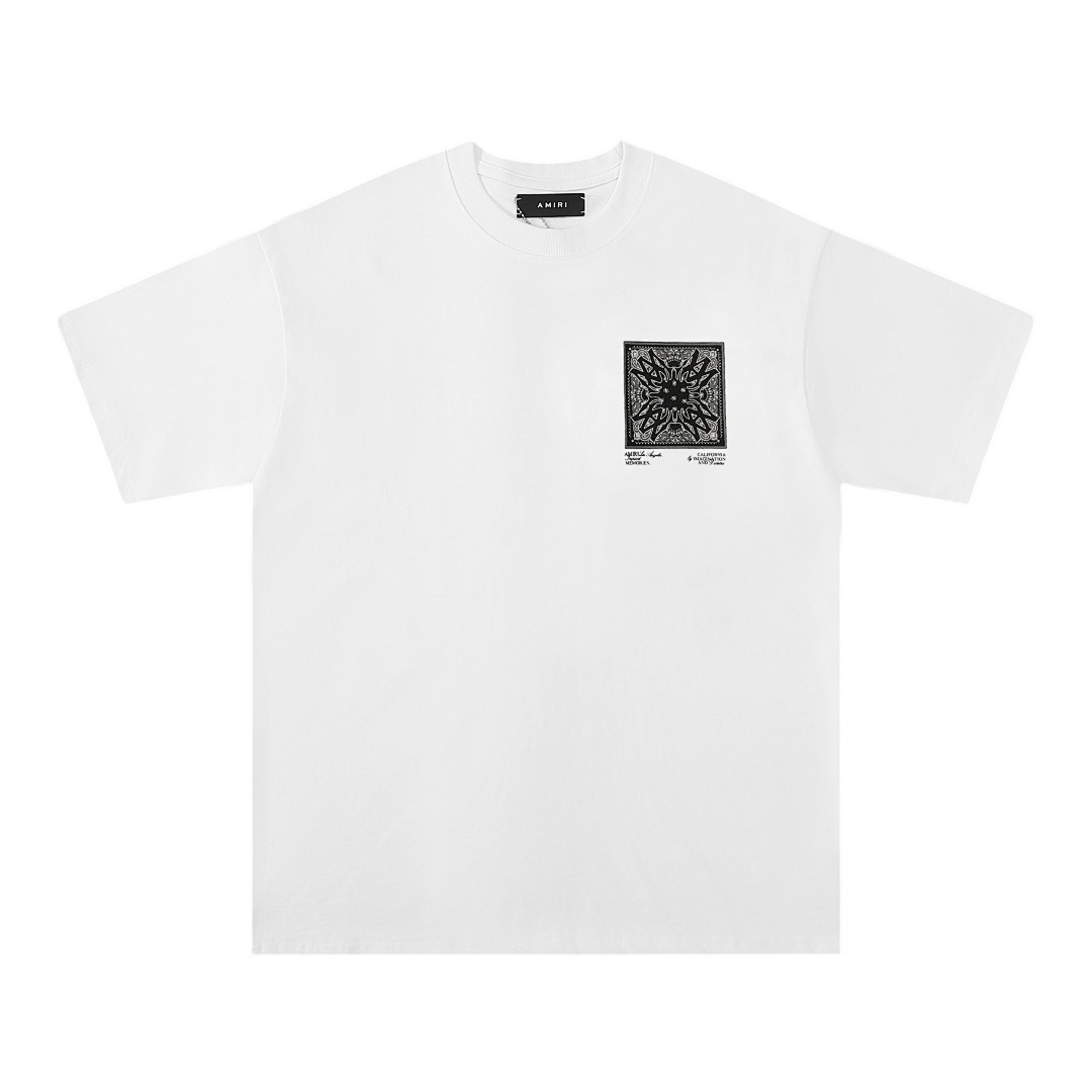 718款P50 面料260克双纱字母腰果花 黑色 白色S M L XL