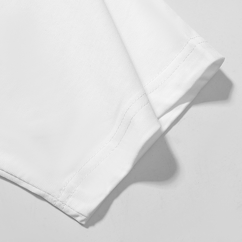 718款P50 面料260克双纱字母腰果花 黑色 白色S M L XL