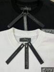 718款P50 面料260克双纱字母腰果花 黑色 白色S M L XL