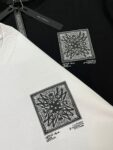 718款P50 面料260克双纱字母腰果花 黑色 白色S M L XL