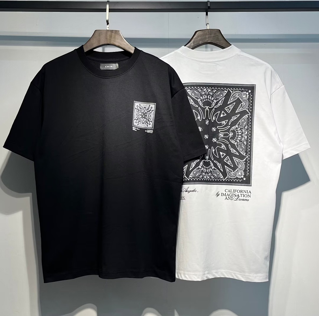 718款P50 面料260克双纱字母腰果花 黑色 白色S M L XL